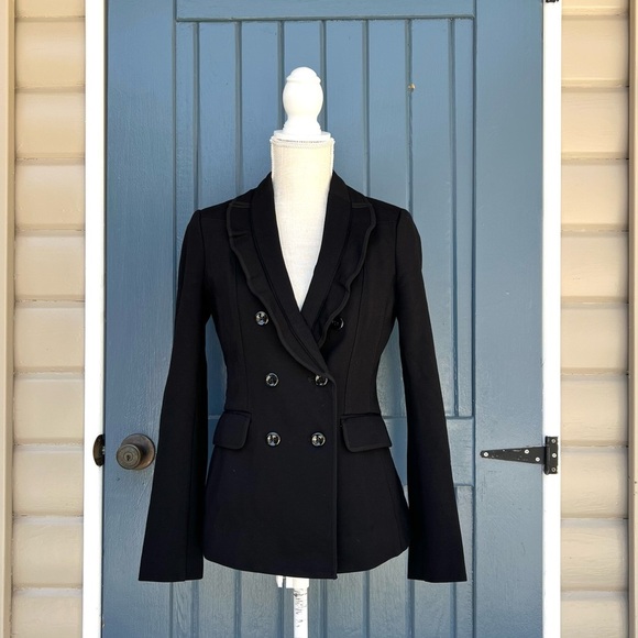 White House Black Market Jackets & Blazers - White House Black Market Blazer with Ruffle Collar Women Size 2